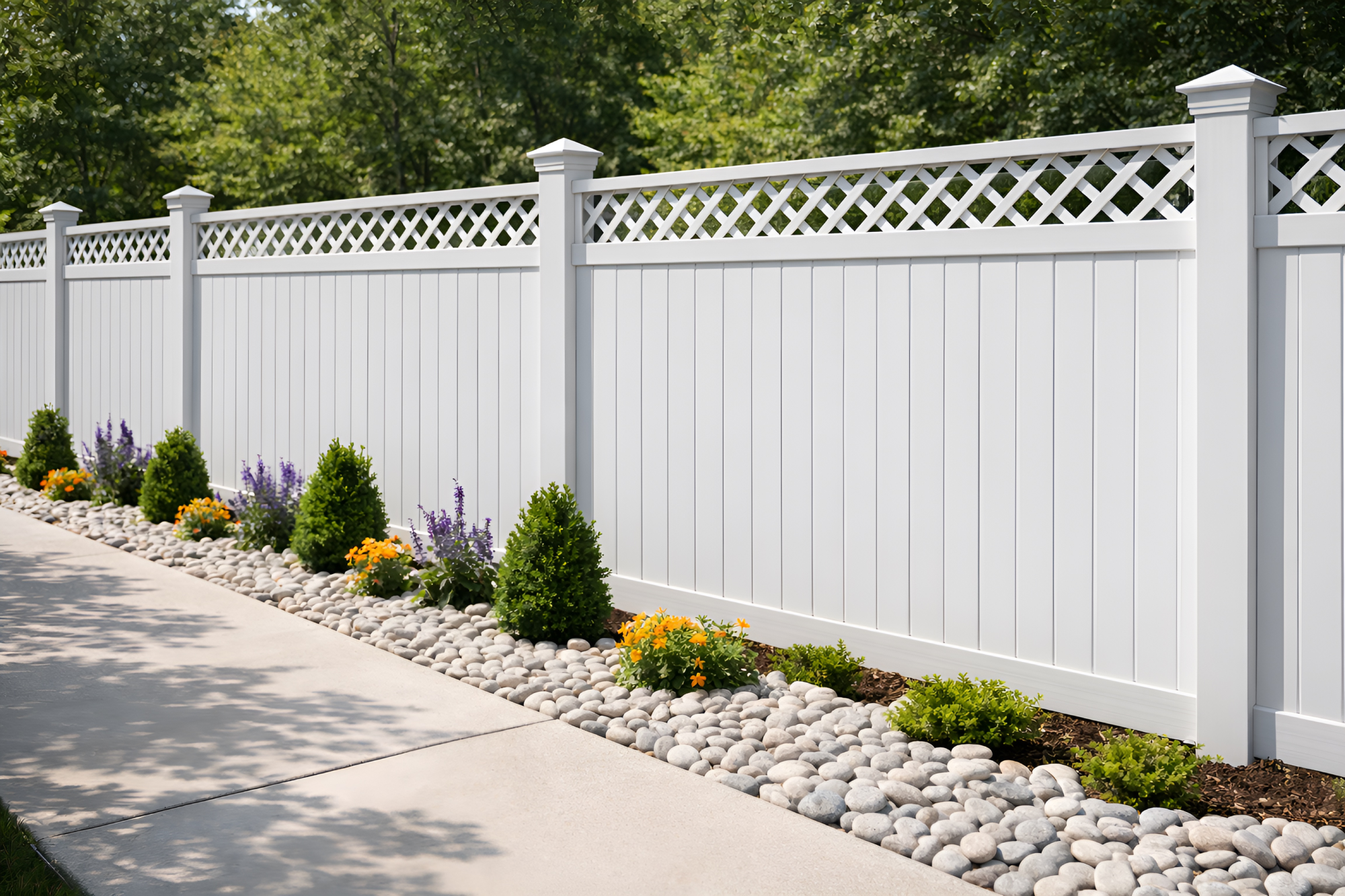 Modern Dark Wood Fence with Vertical Slat Design