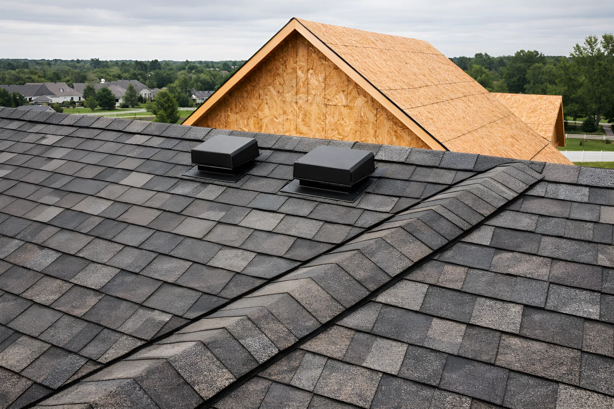 Modern Gray Shingle Roof - Residential Project
