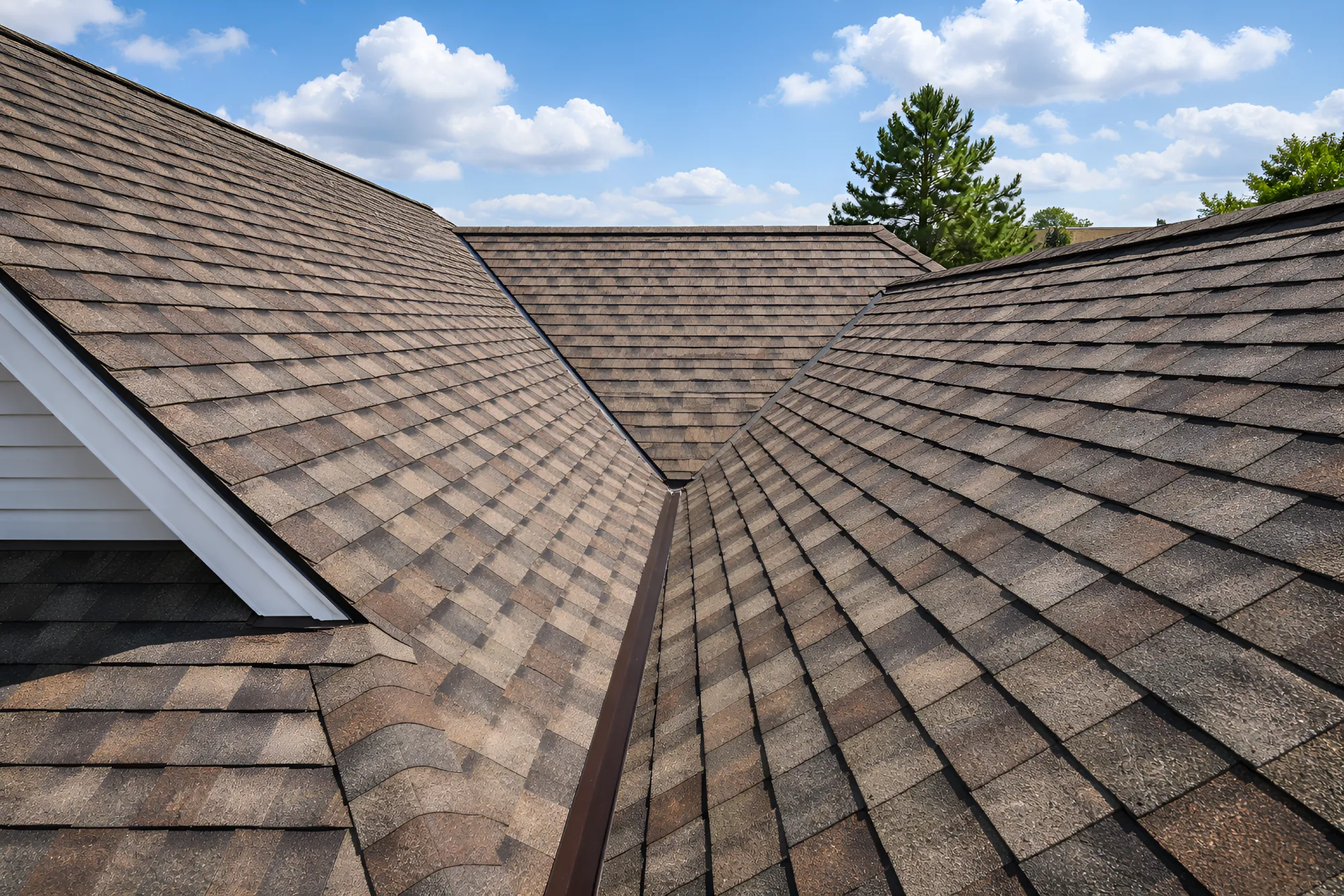 Aerial View of Finished Roofing Project
